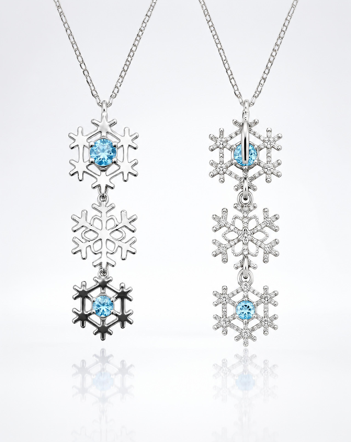 Snowflake Drop Pendant