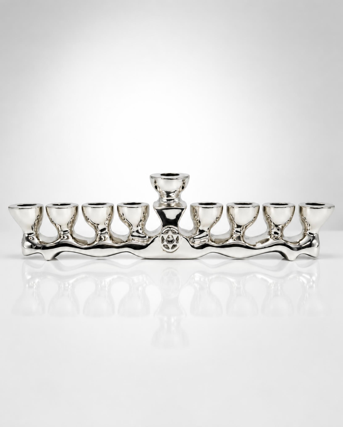 Sterling Silver Star of David Menorah
