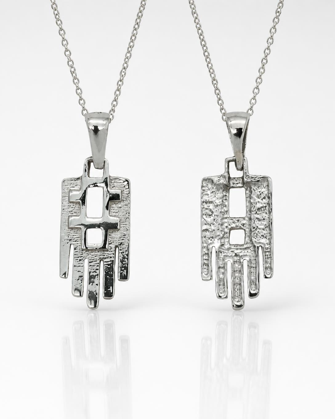 Sterling Silver Filigree Hamsa Pendant
