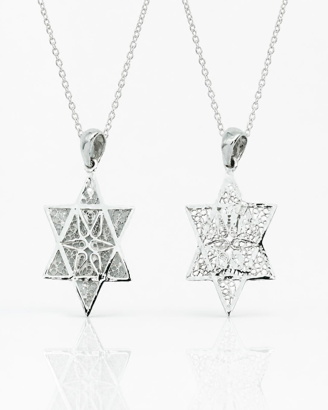 Star of David Filigree Pendant