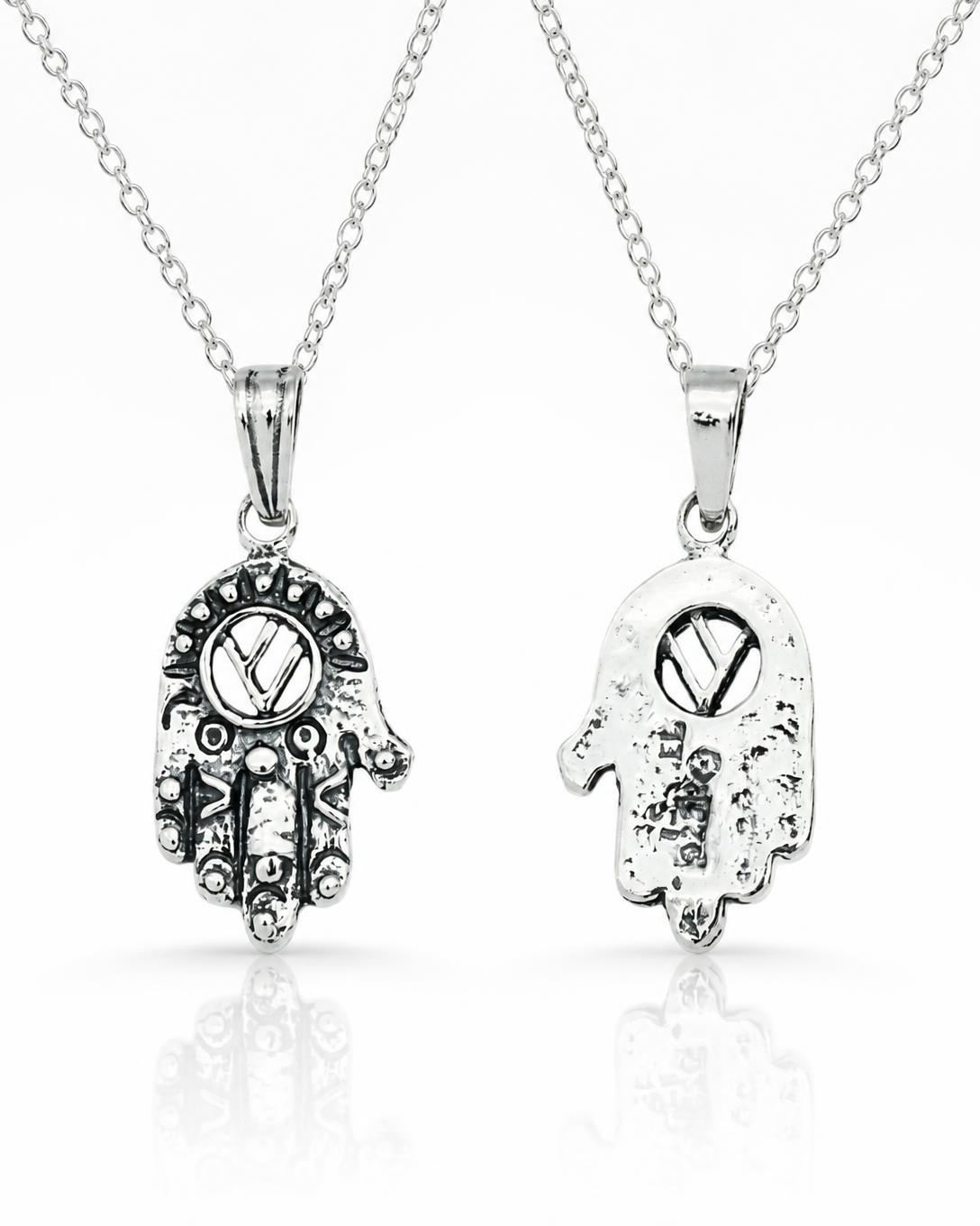 Sterling Silver Filigree Hamsa Pendant
