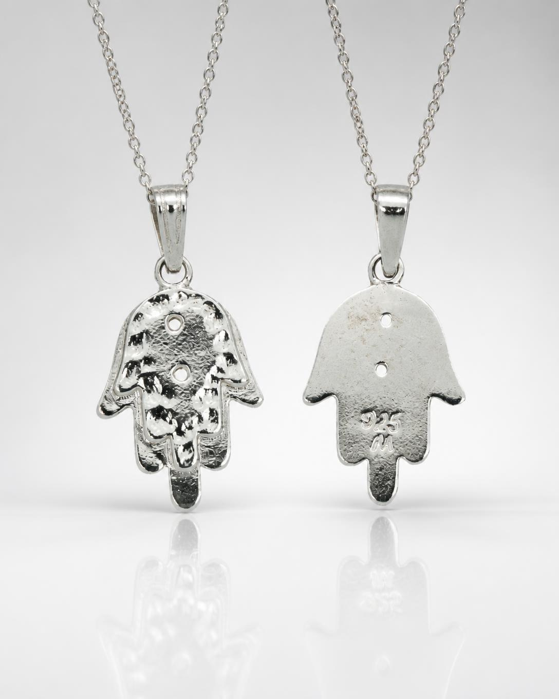 Sterling Silver Filigree Hamsa Pendant