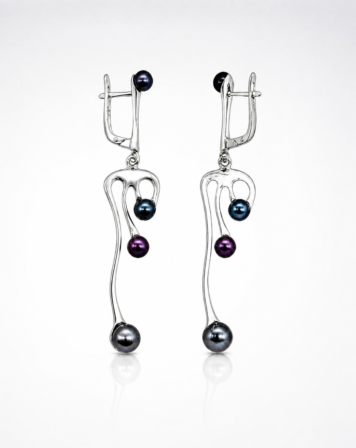 Art Nouveau Pearl Drop Earrings