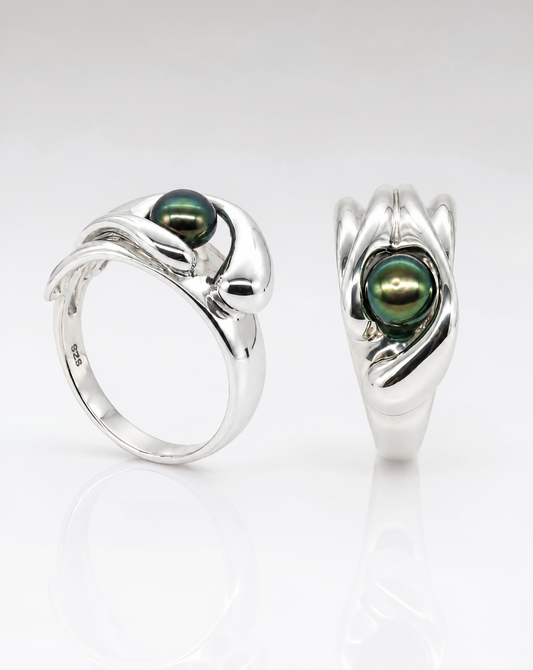 Pearl Swirl Ring