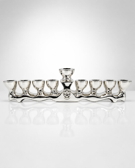 Sterling Silver Star of David Menorah