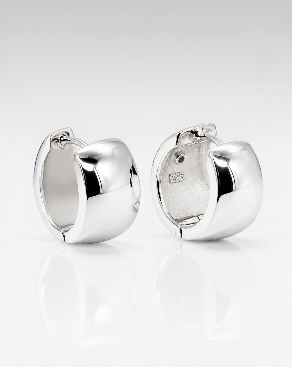 Chunky Dome Hoop Earrings