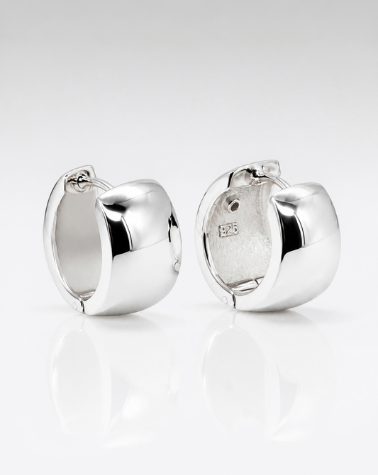 Chunky Dome Hoop Earrings