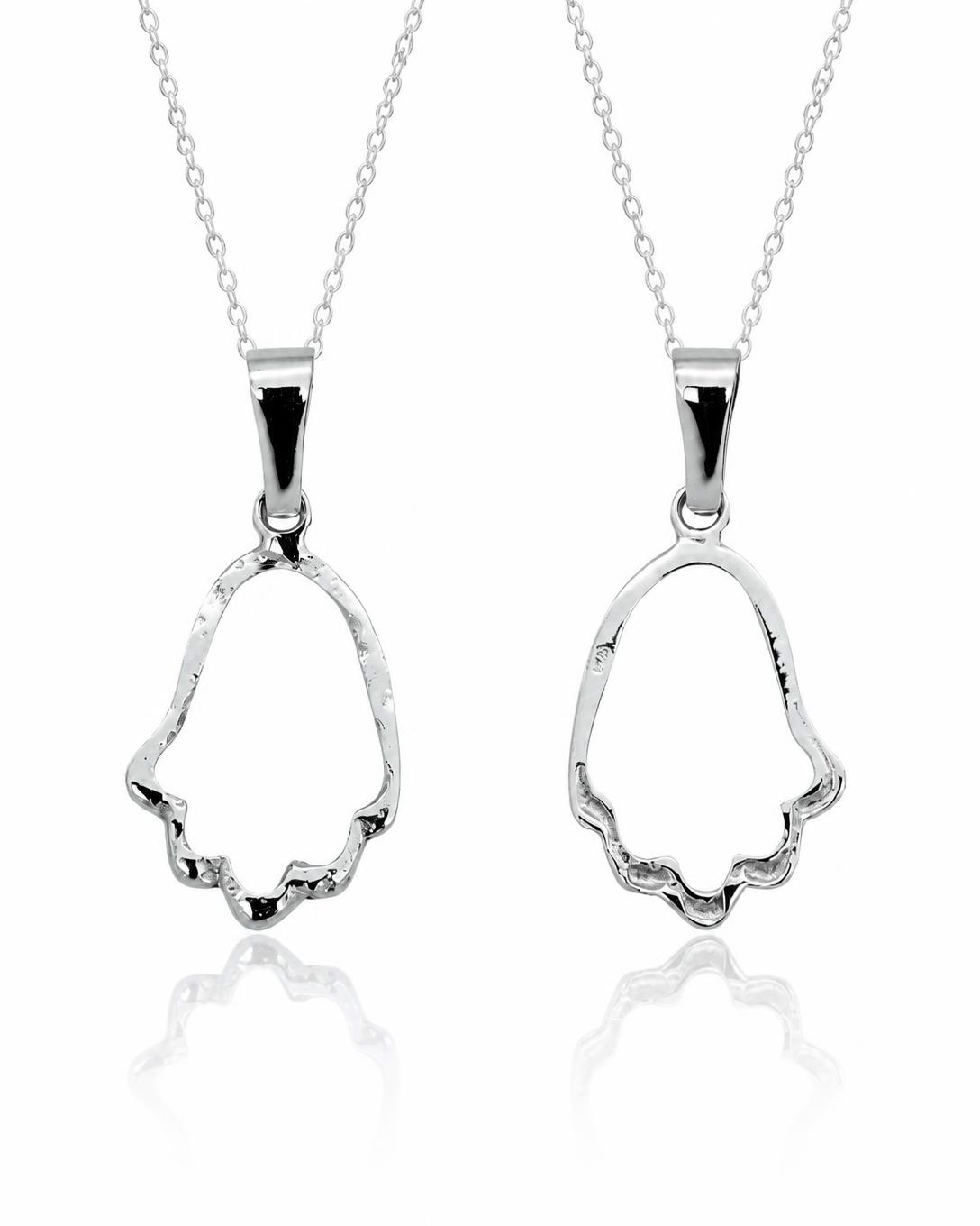 Sterling Silver Filigree Hamsa Pendant
