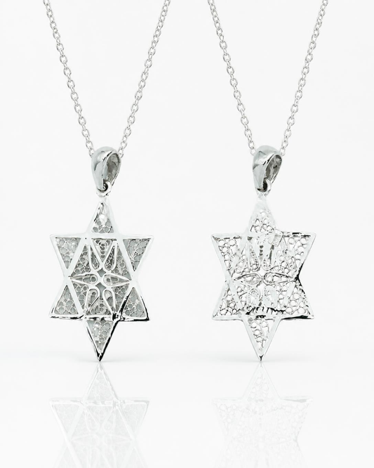 Star of David Filigree Pendant