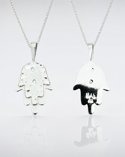 Sterling Silver Filigree Hamsa Pendant