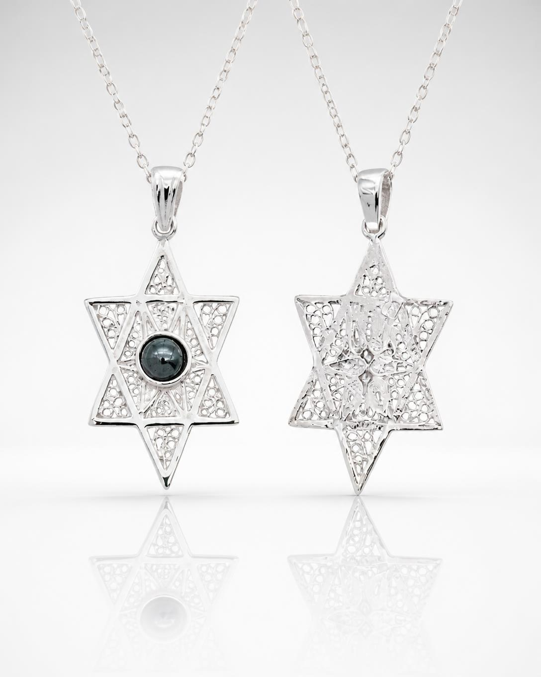Star of David Filigree Pendant