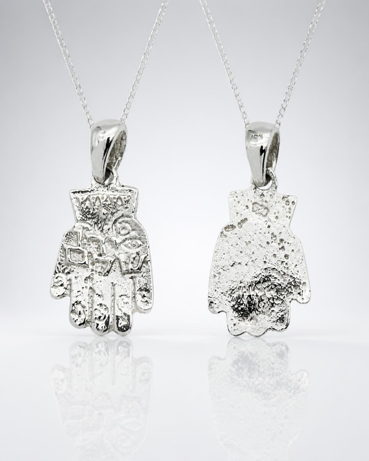 Sterling Silver Filigree Hamsa Pendant