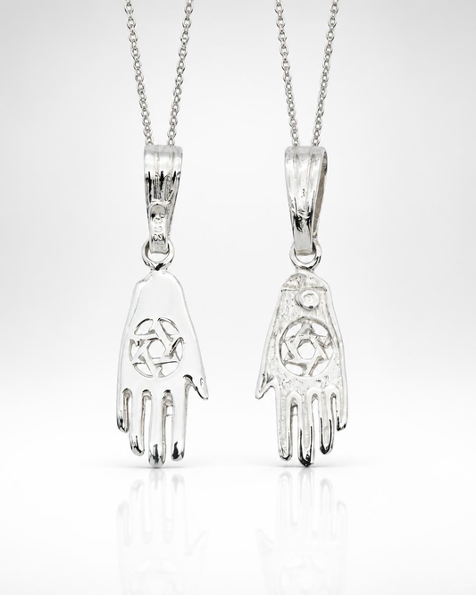 Sterling Silver Filigree Hamsa Pendant