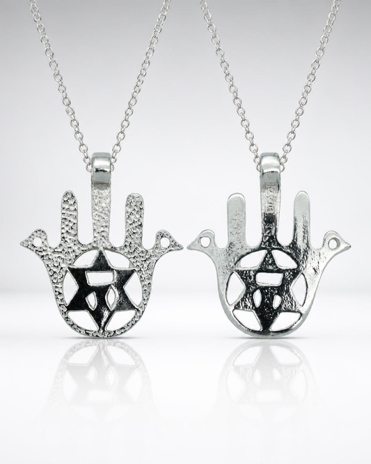 Sterling Silver Filigree Hamsa Pendant