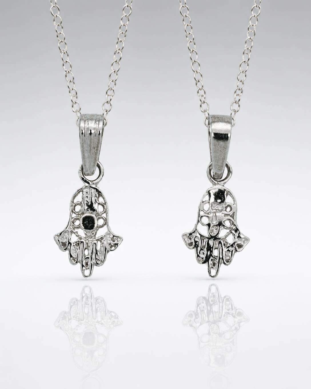 Sterling Silver Filigree Hamsa Pendant