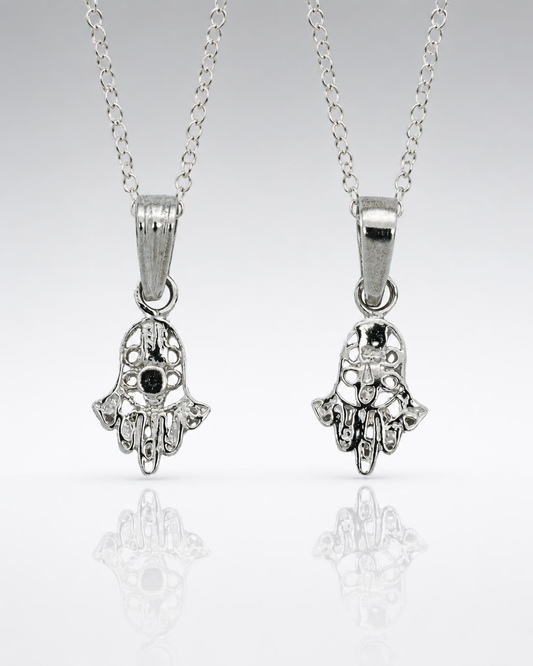 Sterling Silver Filigree Hamsa Pendant