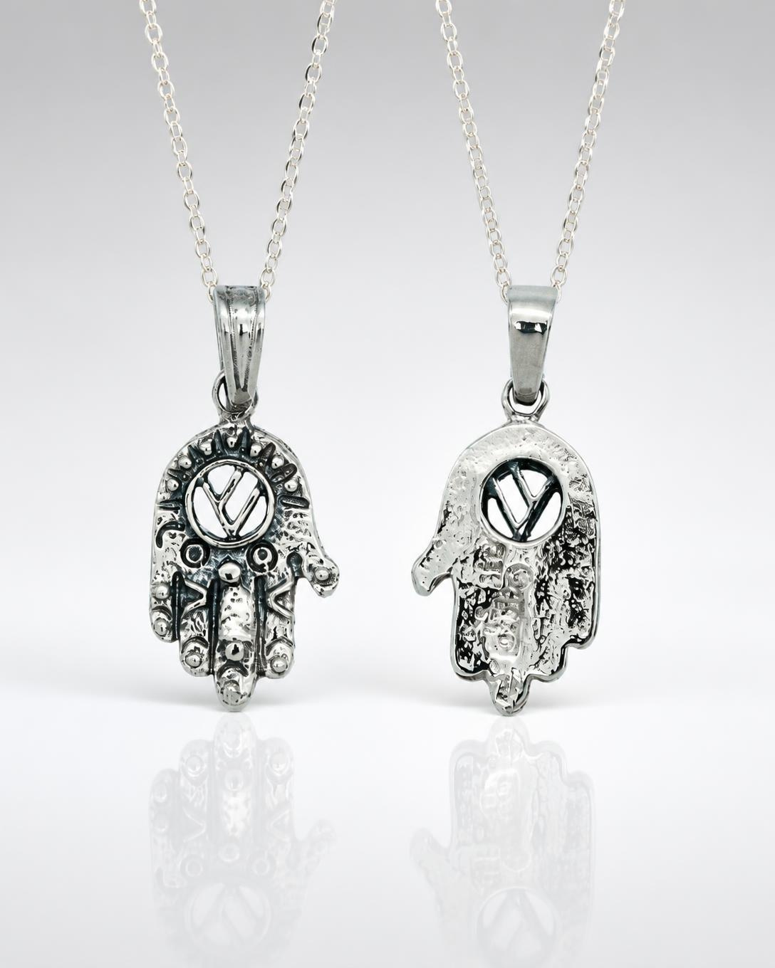 Sterling Silver Filigree Hamsa Pendant