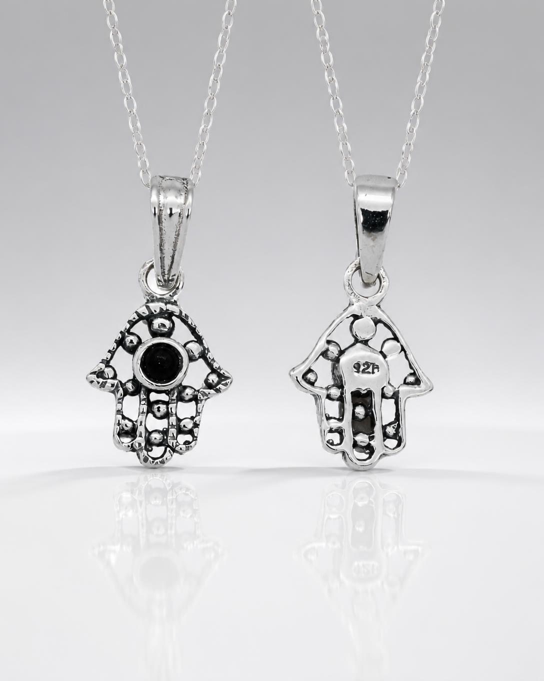 Sterling Silver Filigree Hamsa Pendant