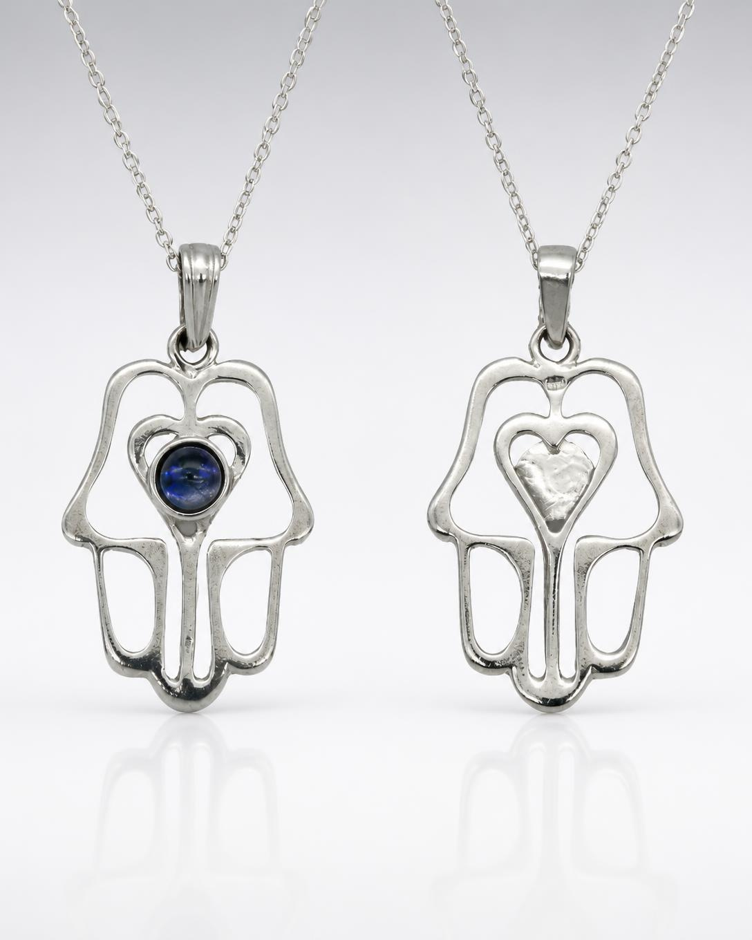 Sterling Silver Filigree Hamsa Pendant