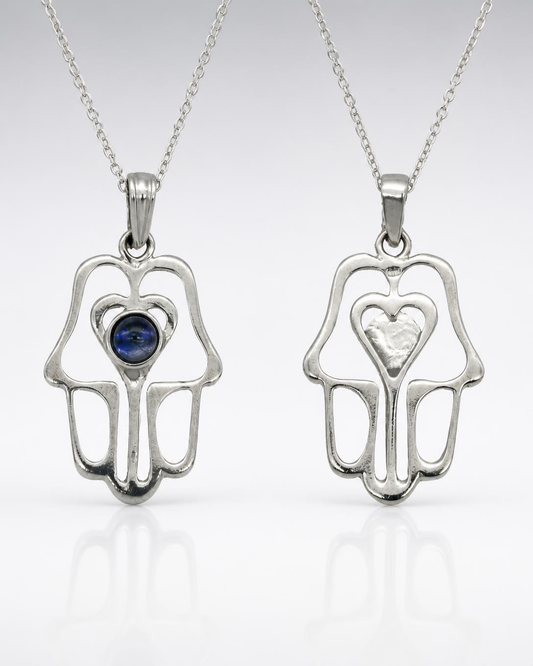 Sterling Silver Filigree Hamsa Pendant